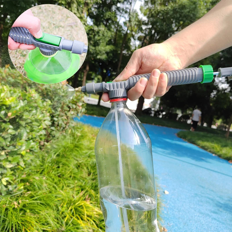 Watering Irrigation High Sprayer Water Pressure Flower Garden Gun Sprayer Head Juice Bottles Interface Plastic Trolley Spray