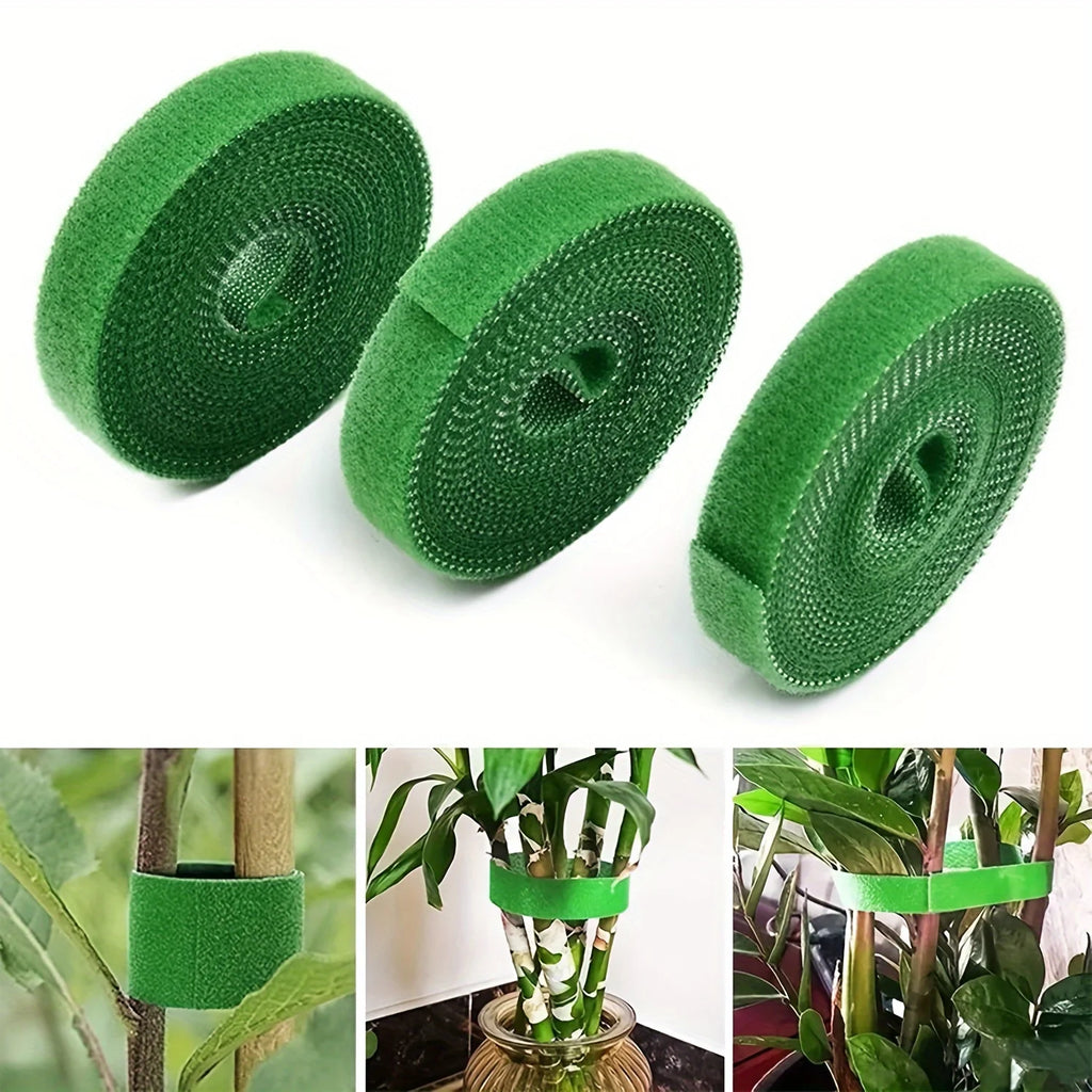 2M Nylon Plant Ties Plant Bandage Hook Tie Loop Adjustable Plant Support Reusable Fastener Tape for Home Garden Accessories