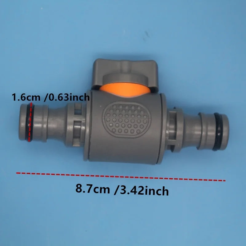 1/2/3Pcs Plastic Garden Hose Quick Connect Valve Set - Universal Thread Ball Valve Switch for Car Wash and Pipe Repair